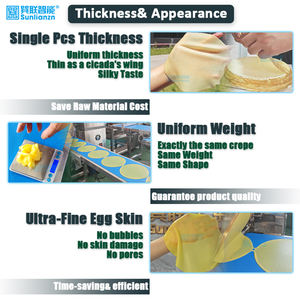 Machine à faire des crêpes et des galettes rotatives automatiques, machine à faire des gâteaux, équipement de boulangerie électrique chinois pour le lait, l'eau et la farine - Product Image 5