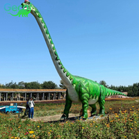 Chine fournisseur aire de jeux extérieure modèle animatronique mécanique dinosaures usine taille réelle long cou dinosaure