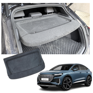 Livraison rapide, tablette de coffre, plateau de coffre, garniture pour <span class=keywords><strong>Audi</strong></span> <span class=keywords><strong>Q4</strong></span> <span class=keywords><strong>E</strong></span>-<span class=keywords><strong>tron</strong></span> 2021-2024, tablette de coffre arrière, cache de coffre, 89A867769, d'origine - Product Image 1