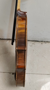 Violon d'étude en bois massif, finition flamme tigre, <span class=keywords><strong>12</strong></span> pouces, couleur bois naturel, côtés en érable, en promotion - Product Image 5
