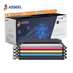 Fábrica 117A W2070A W2071A W2072A W2073A compatible con láser <span class=keywords><strong>MFP</strong></span> <span class=keywords><strong>178</strong></span> 178nw <span class=keywords><strong>179</strong></span> 179fnw 150a 150nw para cartuchos de tóner <span class=keywords><strong>HP</strong></span> w2071a - Product Image 1
