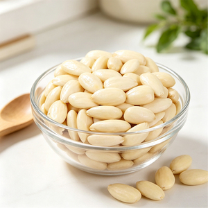 Amandes blanchies d'origine chinoise, 100% naturelles, sans additifs, sucrées, entières, pelées, en vrac, vente en gros, OEM personnalisé - Product Image 2