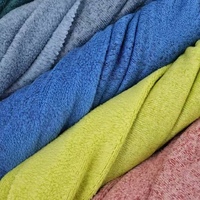 Tissu tricoté double face en fil cationique 100% polyester, doux et respirant, pour pulls et vêtements d'intérieur pour filles et garçons