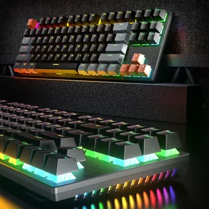 SAMA 75 Percent Best Mechanical Keyboard 87 Keys RGB Backlit Compact Laptop PC PS4 PS5 X-box Gamer Wired Gaming Keyboard