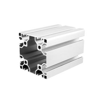 Profilé d'extrusion en <span class=keywords><strong>aluminium</strong></span> anodisé de grande taille industriel 80*80 8080, traité mécaniquement, coupé et plié - Product Image 1