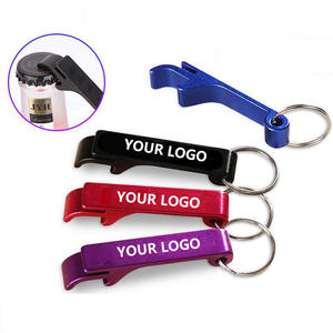Ý tưởng quà tặng nhà máy Bán buôn giá rẻ tùy chỉnh kim loại <span class=keywords><strong>Opener</strong></span> với logo nhôm bia tùy chỉnh Keychain mở chai logo của bạn - Product Image 3