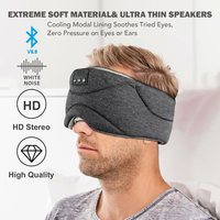 Casque de Sommeil Intelligent Bluetooth avec Haut-Parleurs Ultra-Mince pour Dormeur Latéral, Masque de Sommeil Intelligent avec Sons Apaisants et Bruit Blanc