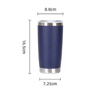 Tasse <span class=keywords><strong>d</strong></span>'<span class=keywords><strong>isolation</strong></span> de voiture en acier inoxydable, conception à double couche pour la <span class=keywords><strong>conduite</strong></span> en plein air. - Product Image 4