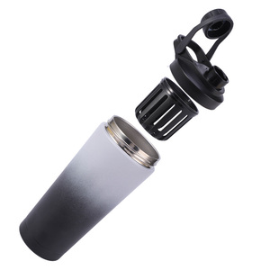 Nuevo Diseño <span class=keywords><strong>de</strong></span> Vaso Mezclador <span class=keywords><strong>de</strong></span> Proteínas para Fitness, <span class=keywords><strong>Agitador</strong></span> Estacionario Móvil, Acero Inoxidable 304 <span class=keywords><strong>de</strong></span> Grado Alimenticio, Doble Capacidad 500ml/750ml - Product Image 3