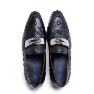 Chaussures Oxford Formelles de Bureau en Cuir Véritable Fait Main de Haute Qualité pour Hommes Lacets Antidérapantes Imperméables Respirantes Mariage - Product Image 5