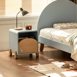 <span class=keywords><strong>Comodino</strong></span> in Legno a 2 Ripiani Facile da Pulire con Maniglia <span class=keywords><strong>per</strong></span> Camera dei Bambini - Product Image 6