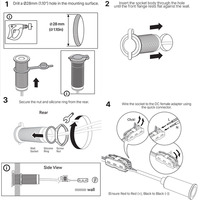 12V-28V auf 30V 3,5A IP67 Wasserdichter Panelmontage-DC-DC-Boost-Adapter für Starlink Mini RV Yacht Wanddurchführungs-Stromversorgung