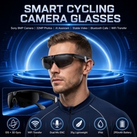 Lunettes Intelligentes Améliorées 2026 Sans Fil Audio 5.3 Lunettes de Soleil Polarisées Sportives avec Caméra 1080P Appel Mains Libres