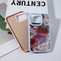 Coque de téléphone magnétique personnalisée en TPU et PC avec impression photo fraise, protection intégrale anti-chute 2-en-1 pour iPhone 17 Air Pro Max