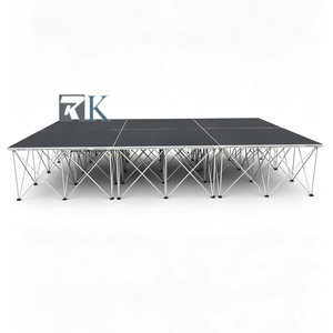 Scène de spectacle mobile légère, pliable, en alliage d'aluminium, pour événements en plein air, concerts, mariages - Product Image 1