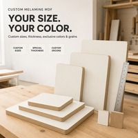 MDF mélaminé sur mesure, panneaux de fibres personnalisés pour les fabricants de meubles sur mesure