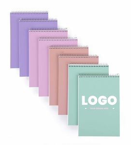 Wholesale Pastel Color Spiral Notebooks Custom Logo Business Gifts School Stationery <b>Notepad</b> - Product Image 1