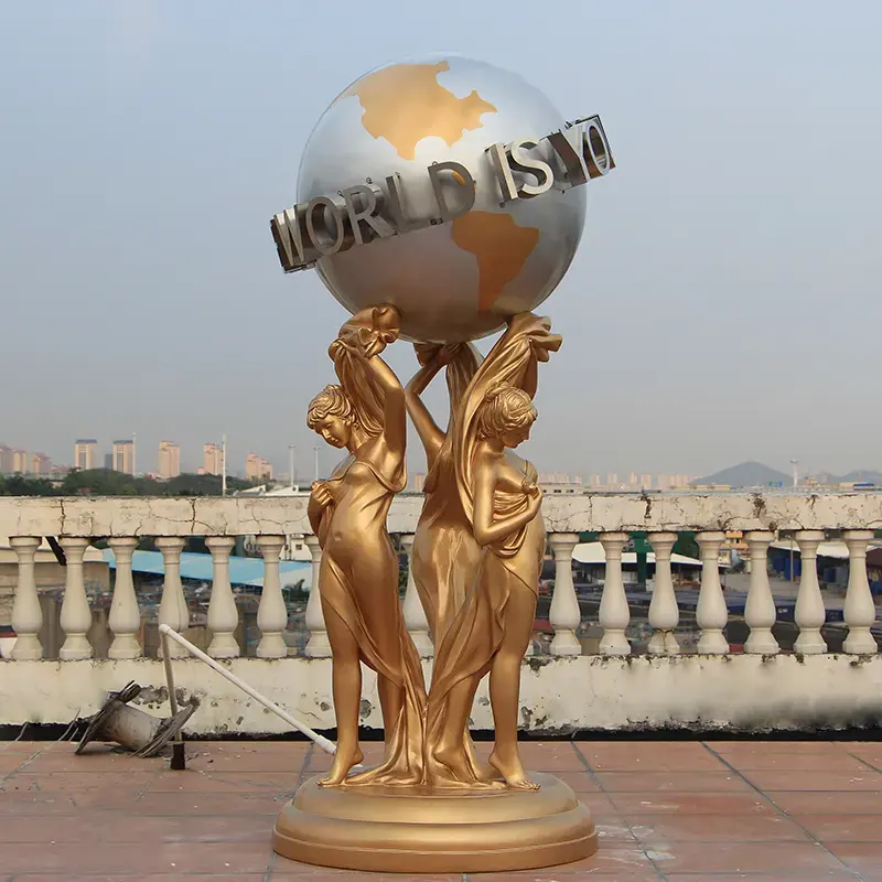 Scarface personnalisé le monde est à vous Statue grande taille Bronze superbe le monde est à vous Statue.