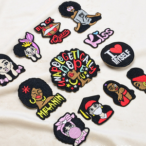 Patch in Tessuto Ricamato a Mano con Motivo di Ragazza Carina, Applicazione Termoadesiva per Abbigliamento, Borse, Scarpe e Cappelli, Stile Europeo e Americano - Product Image 4