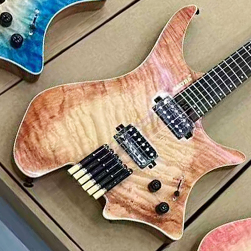 Headless electric guitar