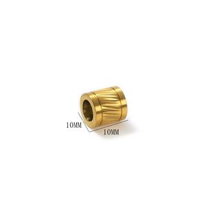 Stainless Steel Jewelry Fittings 6MM <strong>Large</strong> Hole Cylindrical <strong>Bead</strong> <strong>Bracelet</strong> <strong>Bead</strong> Fittings Leather <strong>Bracelet</strong> Separator <strong>Bead</strong> - Product Image 4