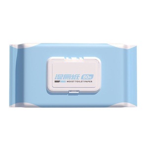 Papel higiénico húmedo, 80 hojas, toallitas húmedas para bebés y niños, suministros de limpieza para el hogar - Product Image 1