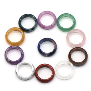 <span class=keywords><strong>Anillos</strong></span> <span class=keywords><strong>de</strong></span> cristal con piedras naturales curativas, piedras preciosas naturales - Product Image 3