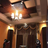 Diffuseurs acoustiques pour cinéma maison, panneau acoustique de plafond, panneau acoustique en bois pour salle audio, panneau acoustique pour studio