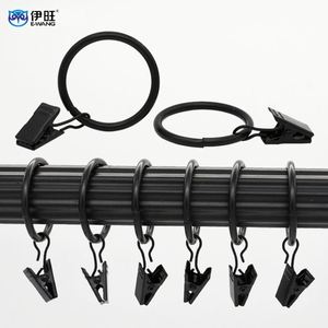 OEM Accept <b>Shower</b> Curtain Fixing Clip Drapery Curtain Rings Curtain <b>Hooks</b> With Clips - Product Image 5