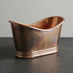 Freestanding Copper Bathtub Handmade Skirted Bath Tub Oval Copper Bathtub for Home Hotel <b>Bathroom</b> Indian Home Crafts - Product Image 1