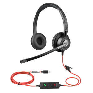 Cómodos auriculares de <span class=keywords><strong>PC</strong></span> de diseño con micrófono para centro de llamadas - Product Image 4
