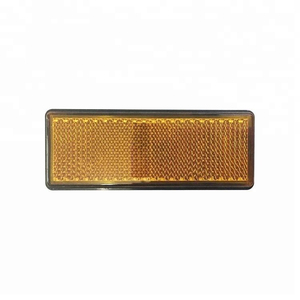 Réflexe universel en plastique de réflecteur de PC de rectangle auto-adhésif pour l'avertissement de sécurité - Product Image 1