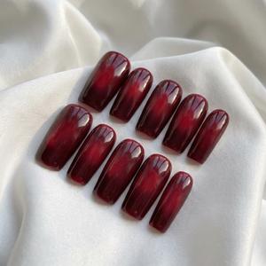 <span class=keywords><strong>Uñas</strong></span> Acrílicas Hechas a Mano, Forma Cuadrada Mediana, Diseño 3D para Fiesta, <span class=keywords><strong>Uñas</strong></span> Artificiales <span class=keywords><strong>de</strong></span> Alta Calidad al por Mayor - Product Image 4