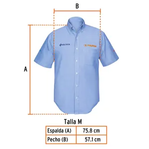 Maglia da uomo con 24 unità a maniche corte, blu, M, truper - Product Image 2