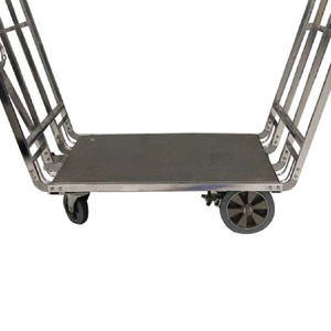 รถเข็นสัมภาระแบบล้อเงียบสำหรับสนามบินมีเบรกมือเพื่อความปลอดภัยรถเข็นสนามบิน - Product Image 5