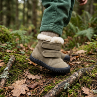 Bottes de neige personnalisées pour enfants avec semelle TPR, chaussures doublées de fourrure pour tout-petits avec fermeture auto-agrippante, bottines antidérapantes pour garçons et filles