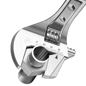 Clé à molette réglable universelle, clé à tuyau multifonctionnelle à grande ouverture, clé à eau avec échelle laser - Product Image 2