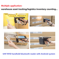 Porte-clés RFID UHF 860-960MHz Porte-clés étanche Rappel de lumière LED Inventaire Gestion du suivi des actifs Carte de contrôle d'accès