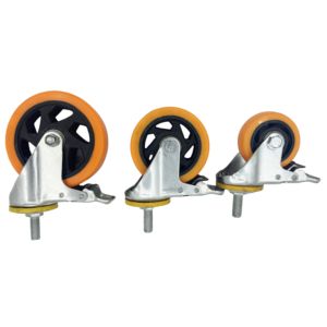 Großhandel Mittelschwere 2,5-5 Zoll Industrielle Lenkrollen Anpassbare PP-Gewindestangen-Schrankdrehrollen mit OEM-Unterstützung - Product Image 5