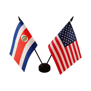 Bandera de escritorio, producto promocional directo de fábrica, 100% poliéster, personalizada, América y <span class=keywords><strong>Costa</strong></span> Rica - Product Image 1