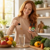 Gouttes liquides de fruits et légumes OEM, multivitamines et minéraux pour le soutien énergétique, le bien-être général, GMP