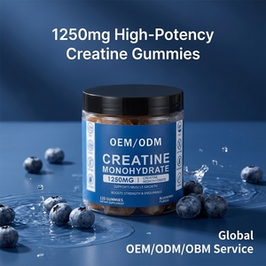 Gummies de créatine monohydrate en gros OEM ODM 5000mg sans sucre, véganes, en pot pour athlètes professionnels et culturistes - Product Image 2