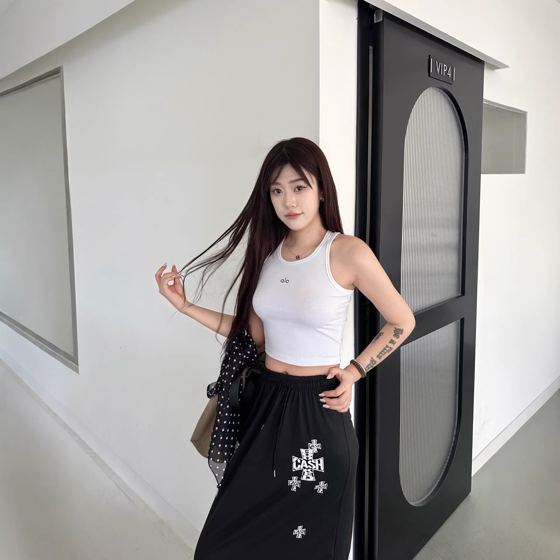 26 Summer for I-Beam Threaded Yoga Vest High-Elasticity Dopamine-Boosting Base-Layer Bow Short Sports Crop Top Straps Womens