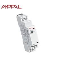 Relais thermique miniature de haute qualité 220V AC/DC sur rail DIN, protection scellée IP20, réglage du potentiomètre, fonction unique, temporisation