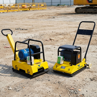 Vente directe usine : Compacteur de plaques électrique réversible pour sol/asphalte, machine vibrante pour compactage de terre