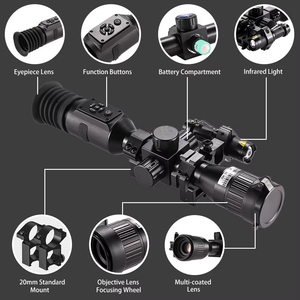 Cámara de Visión Nocturna Monocular Infrarroja HD NV003 de 200 m, con Retícula, Visor Nocturno para Caza - Product Image 2