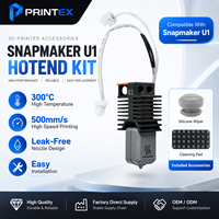 Kit d'assemblage Hotend pour Snapmaker U1, buse en acier trempé, extrudeur entièrement métallique, extrémité chaude 0.2/0.4/0.6/0.8mm, pièces d'imprimante 3D