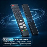 Télécommande vocale sans fil 45 touches pour Smart TV LCD, Android TV Box, OEM ODM, coque personnalisée, fourniture d'usine