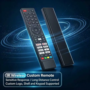 שלט רחוק קולי אלחוטי 45 מקשים לטלוויזיה חכמה LCD, ממיר אנדרואיד, ייצור OEM/ODM, מעטפת בהתאמה אישית, אספקה מהמפעל - Product Image 1