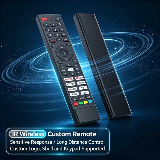 45 Key Bluetooth Voice Wireless Remote Control for Smart LCD TV Android TV Box OEM ODM Custom Shell Factory Supply
